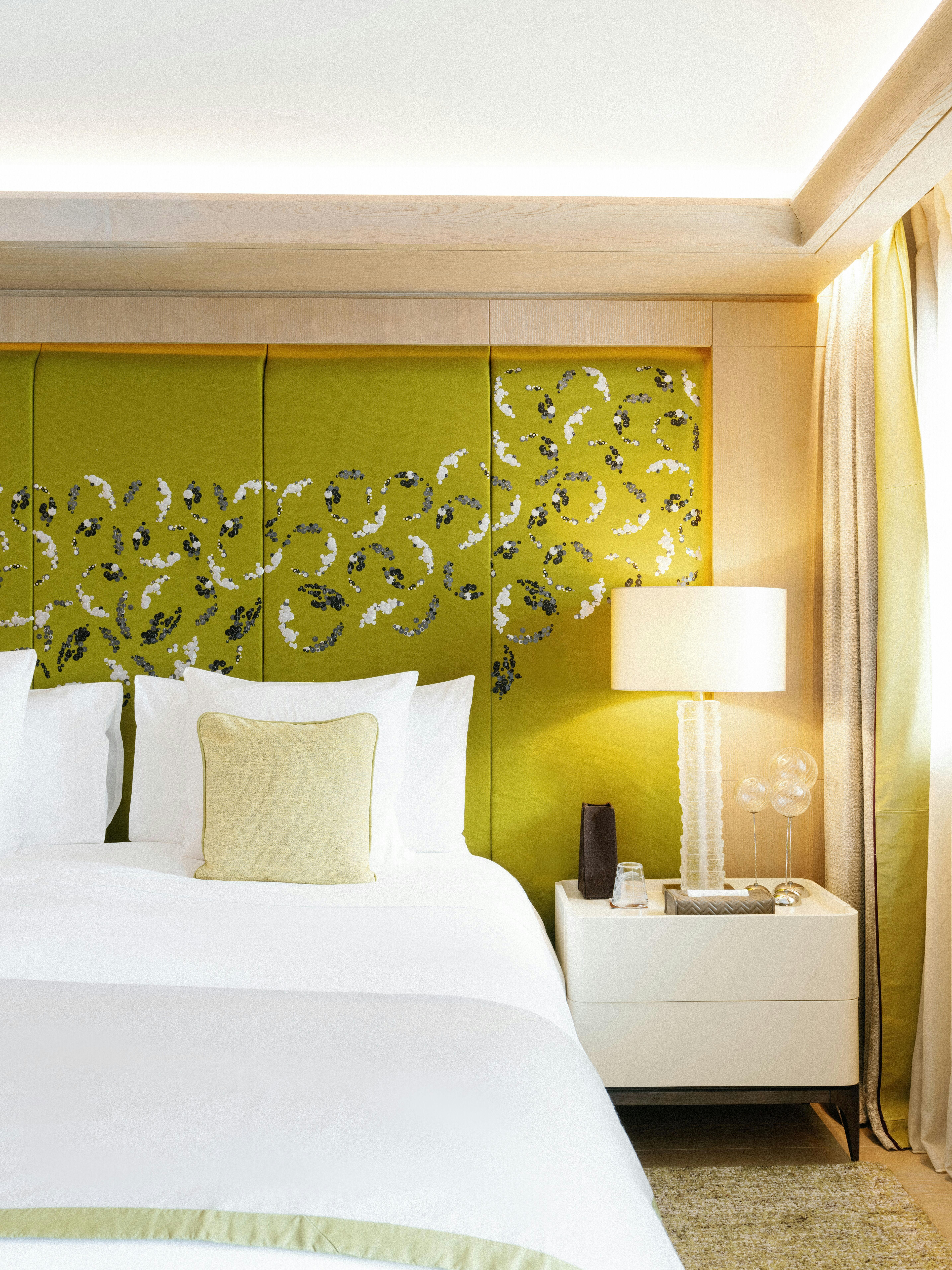 Guest bedroom at Cheval Blanc Courchevel, Courchevel, France