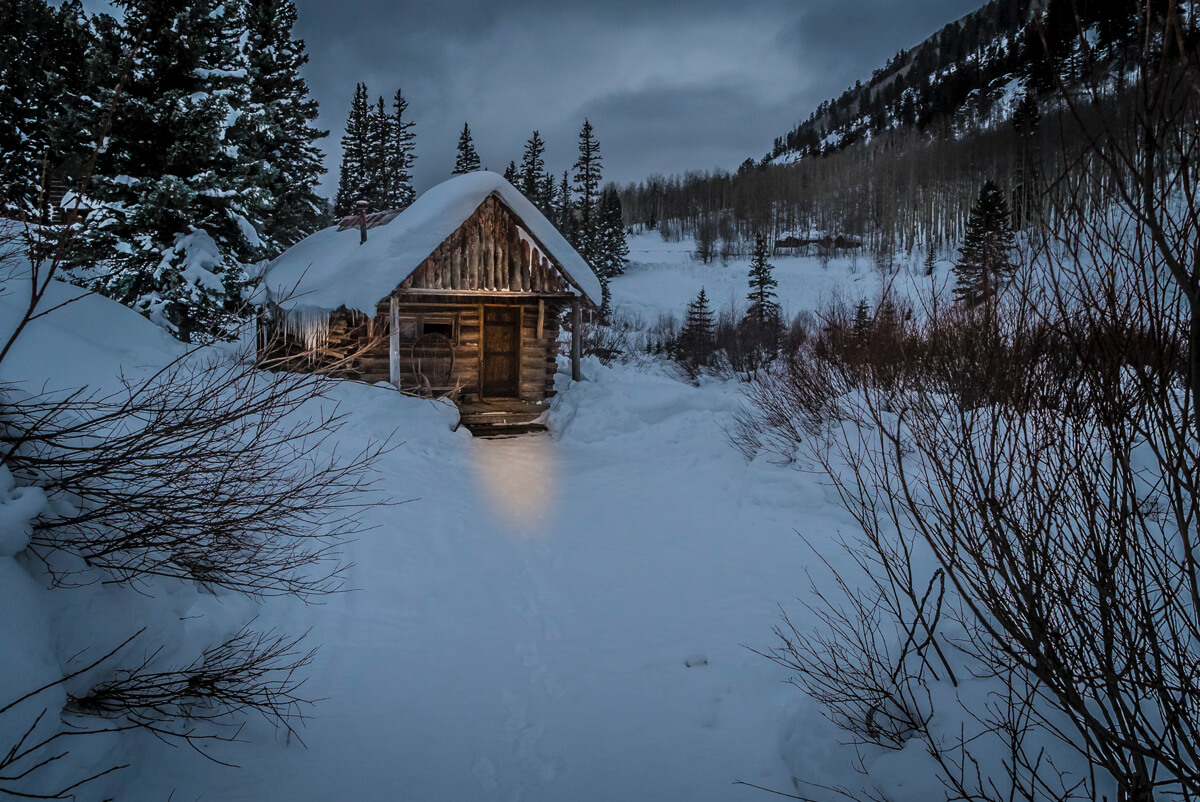 Interior of the Dolores cabin at Dunton Hot Springs, Colorado, USA