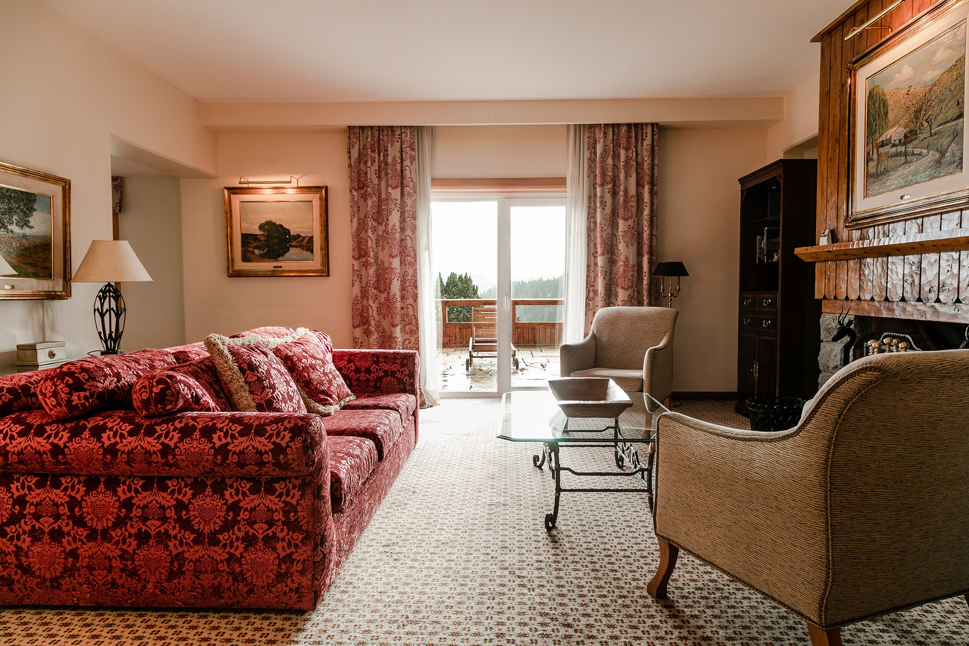 Guest suite sitting area at Llao Llao Hotel & Resort, Bariloche, Argentina