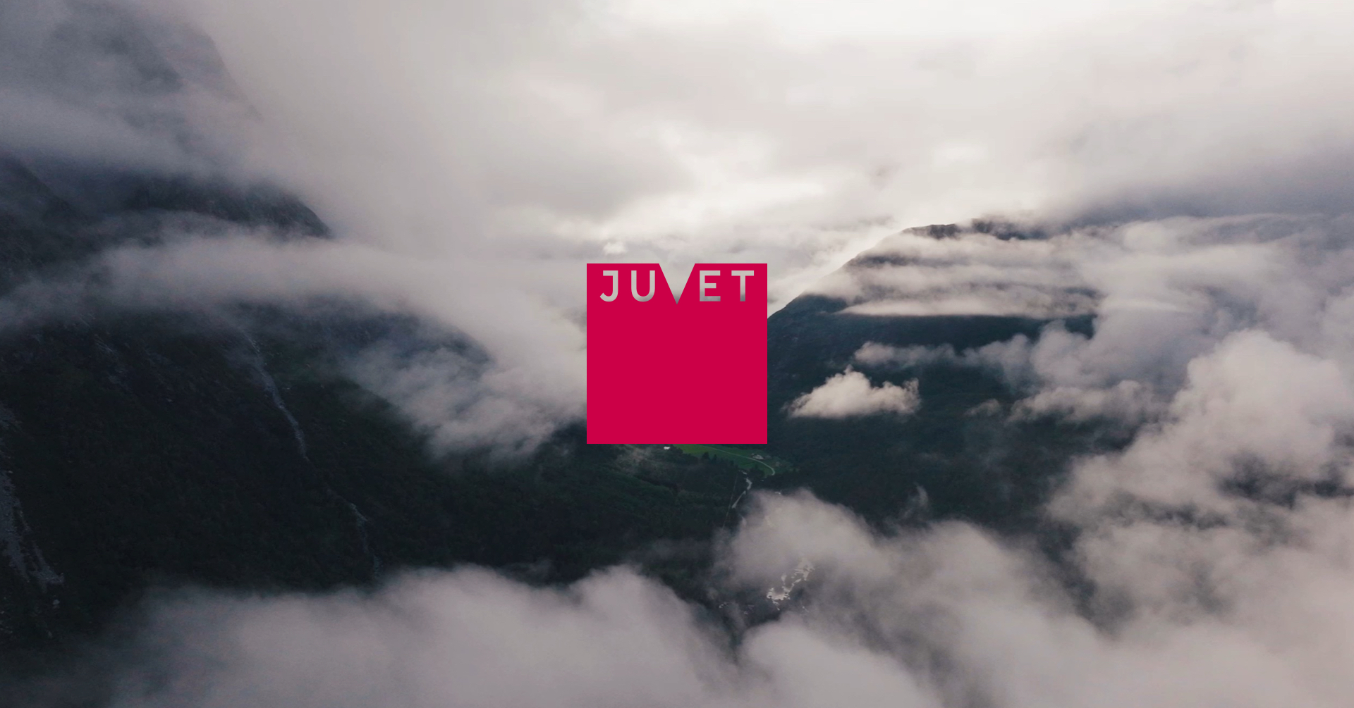 Juvet Landscape Hotel set in a Norwegian valley.