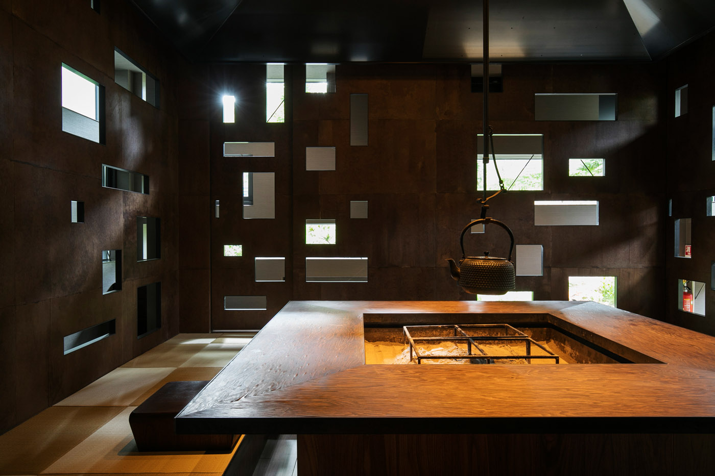 Guest villa interior at Zaborin Ryokan, Niseko, Japan
