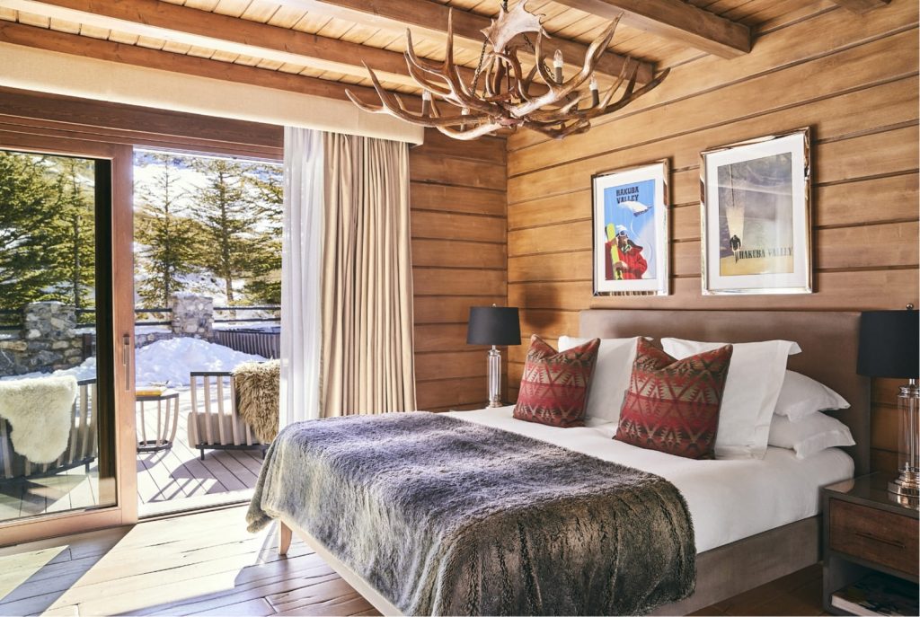 Timber-lined Deluxe room at El Lodge with a terrace, Sierra Nevada, Spain