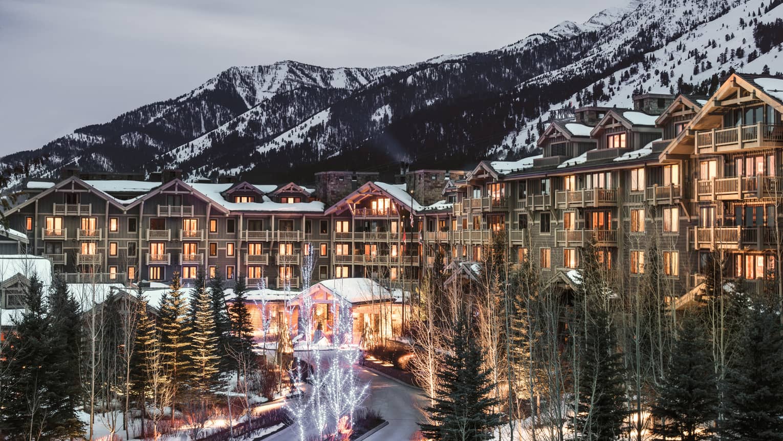 Exterior of the Four Seasons Resort Jackson Hole, Four Seasons Resort Jackson Hole, Teton Village, USA