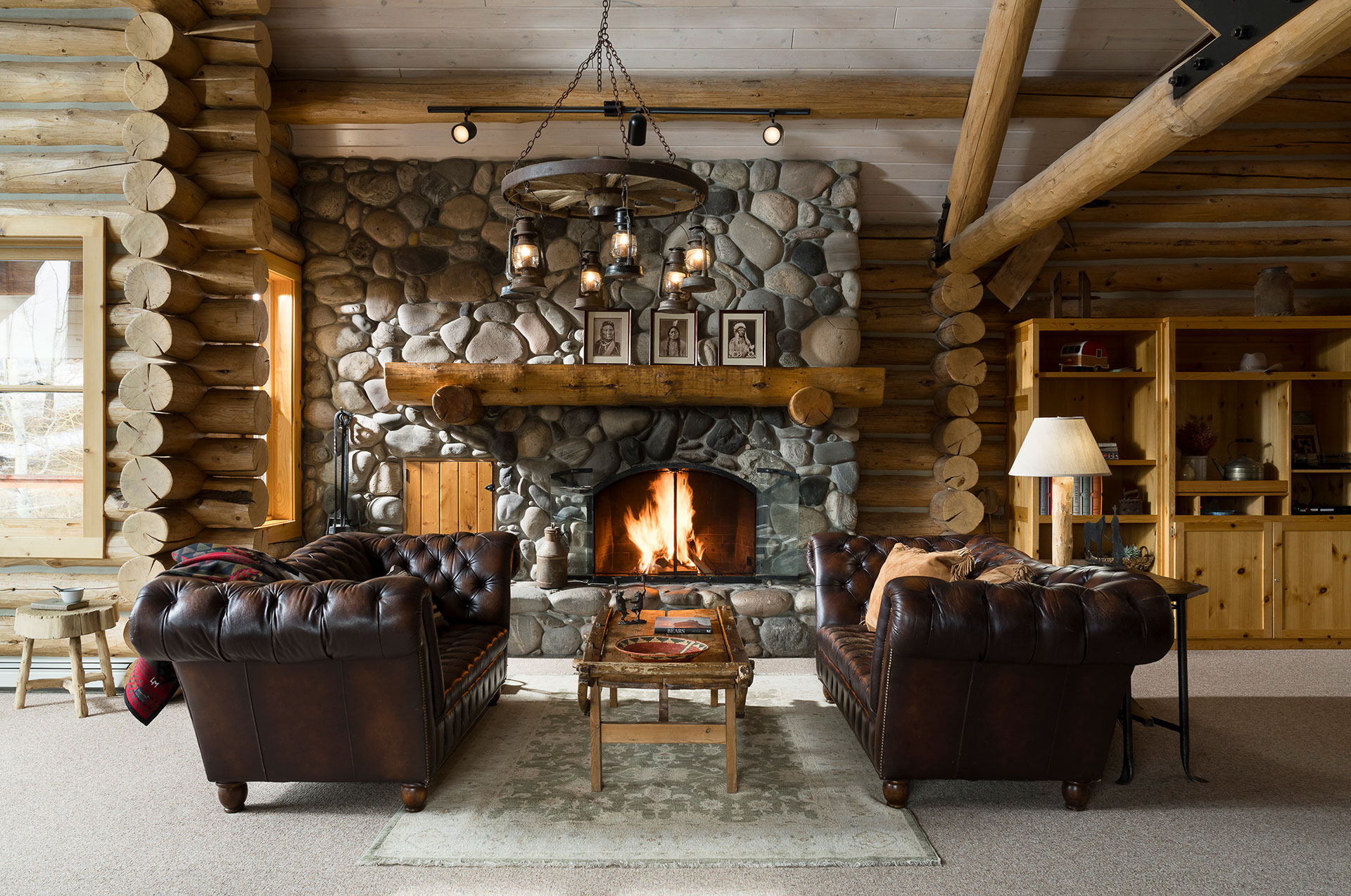 Ridgetop living room, Lone Mountain Ranch, Big Sky, USA