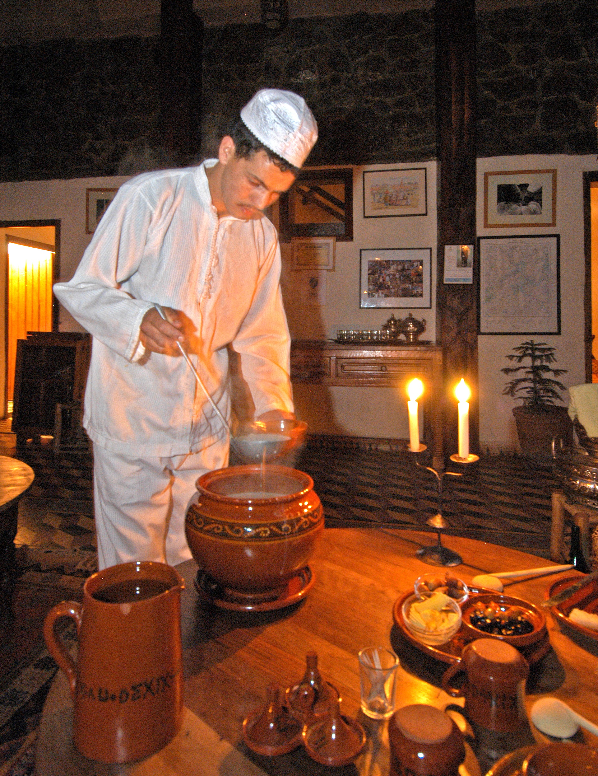 Kasbah du Toubkal dining