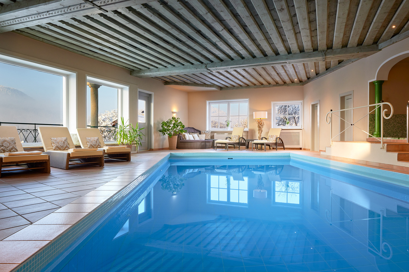 Indoor swimming pool, Tennerhof, Kitzbühel, Austria