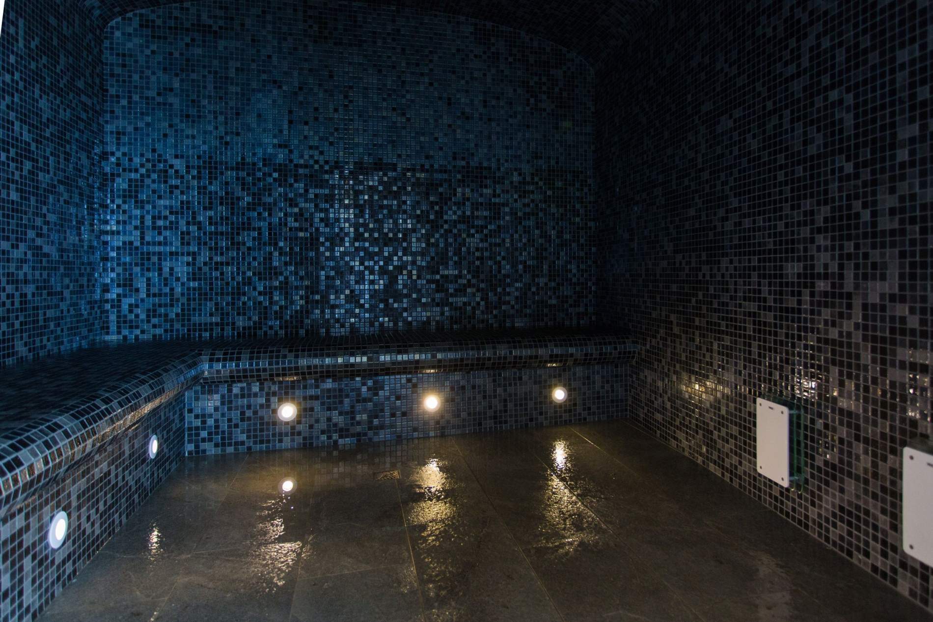 Mosaic steam room, Hotel Taj-I Mah, Les Arcs, France