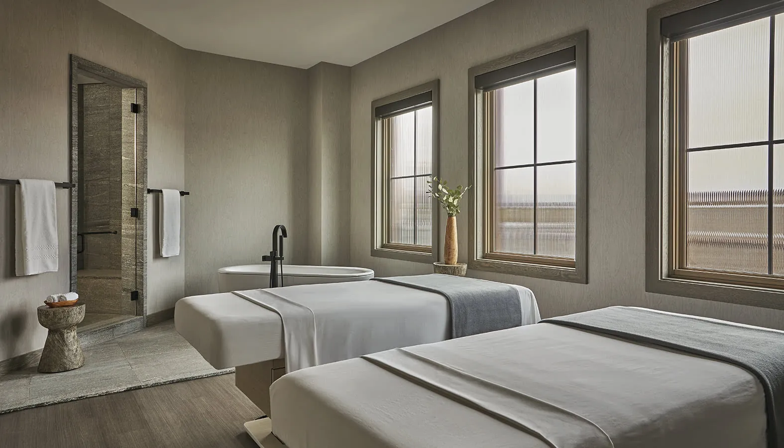 Spa couples treatment room at Montage Big Sky, Big Sky, USA
