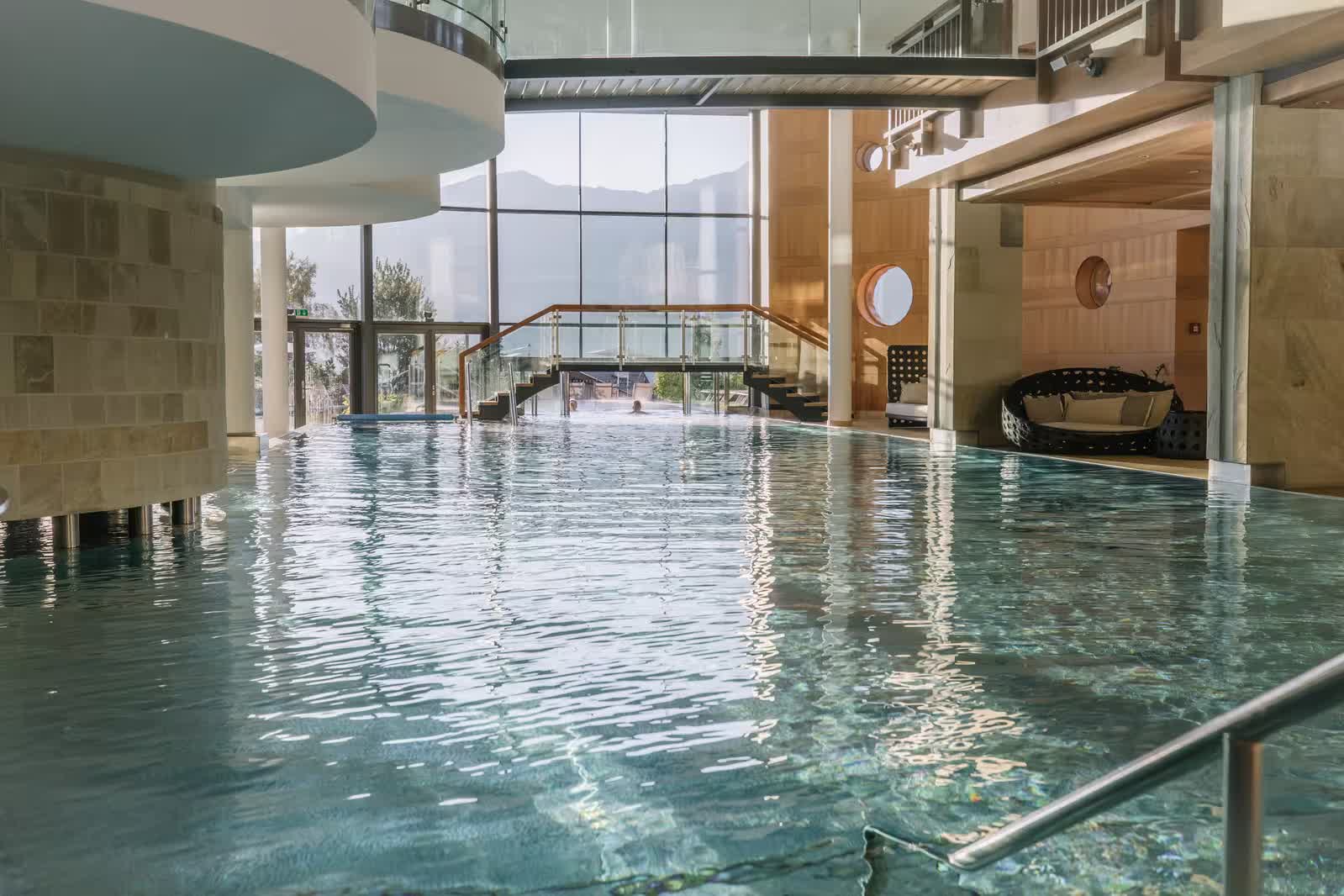 Wellness area at Schlosshotel Fiss, Tyrol, Austria