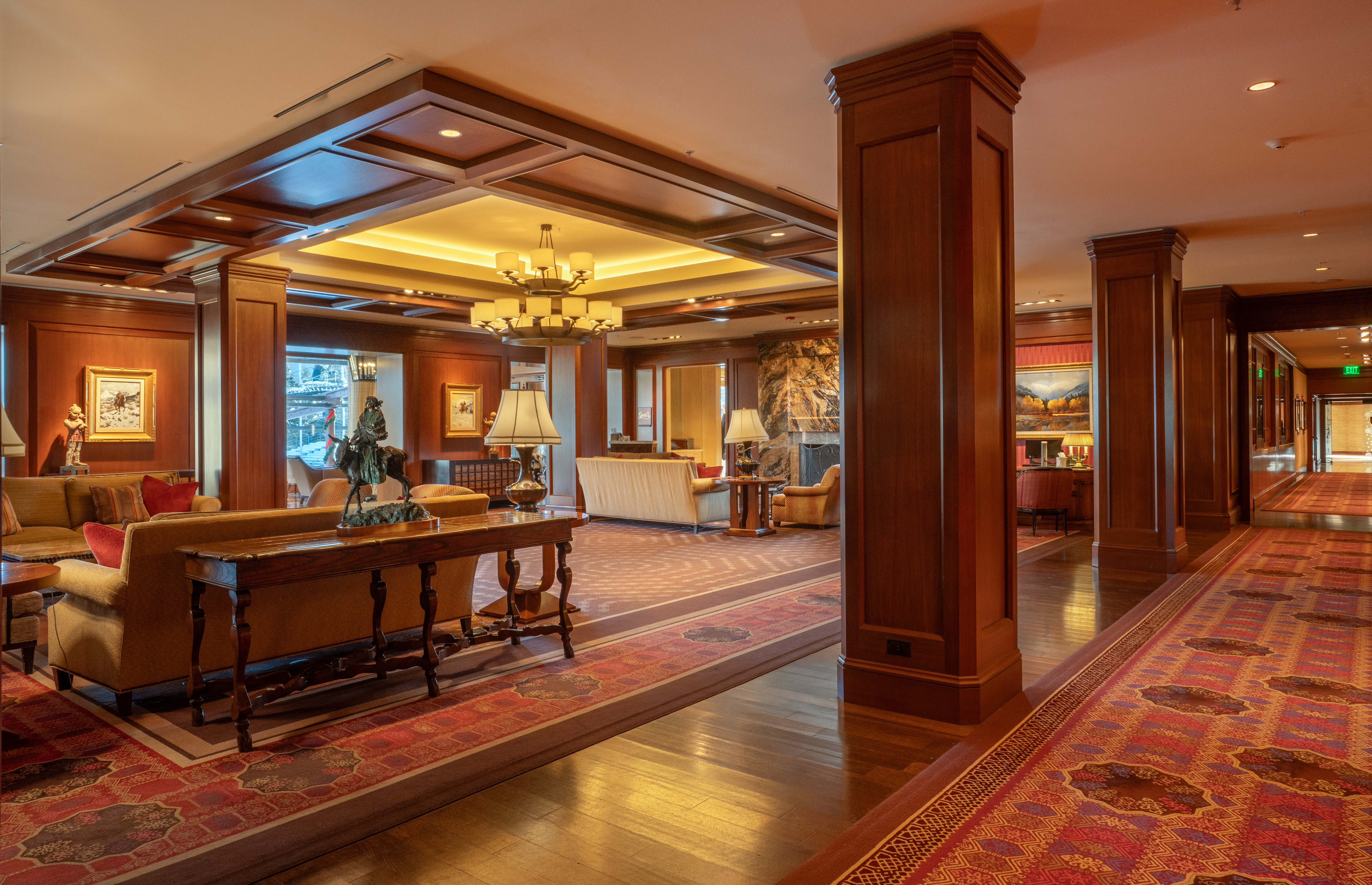 Lodge lobby, Sun Valley Lodge, Sun Valley, USA