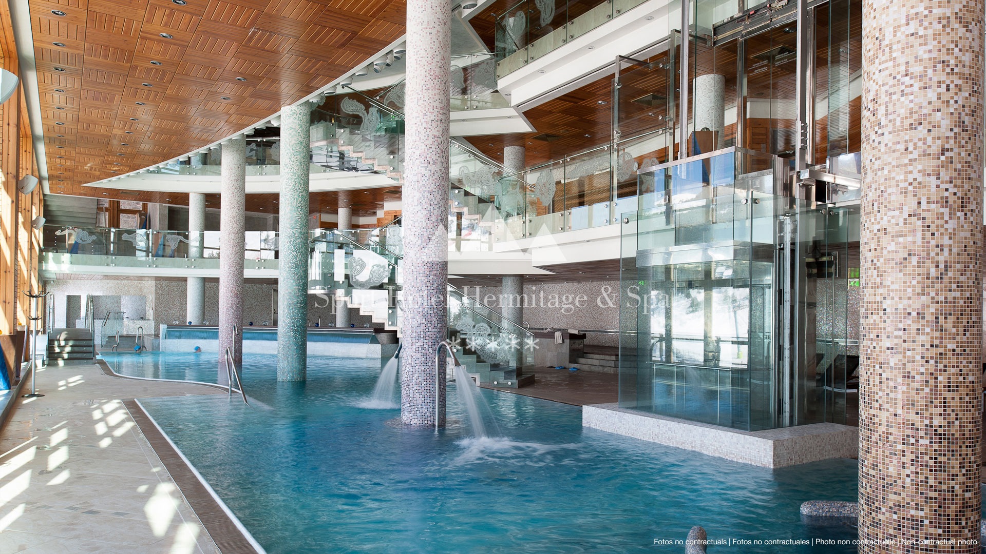 Water circuit at Sport Wellness Mountain Spa, Sport Hotel Hermitage & Spa, Soldeu, Andorra