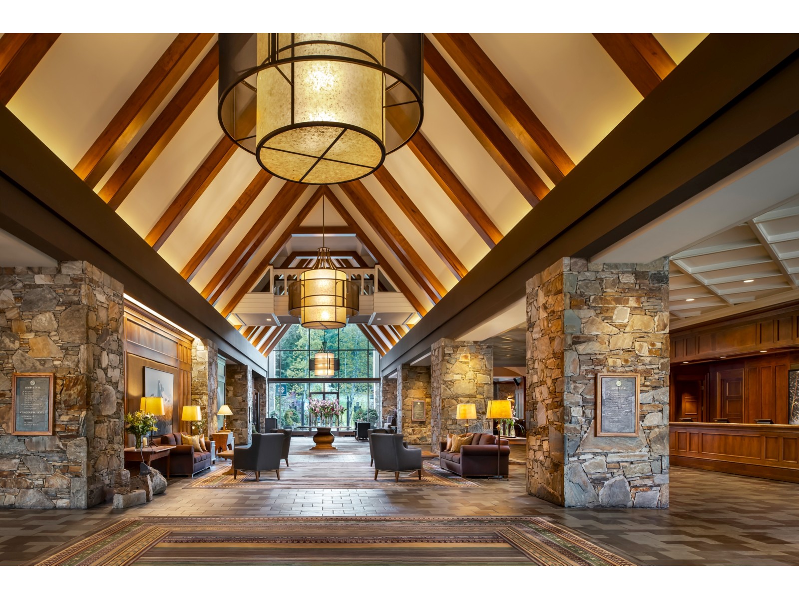 The swimming pool at Fairmont Chateau Whistler, British Columbia, Canada