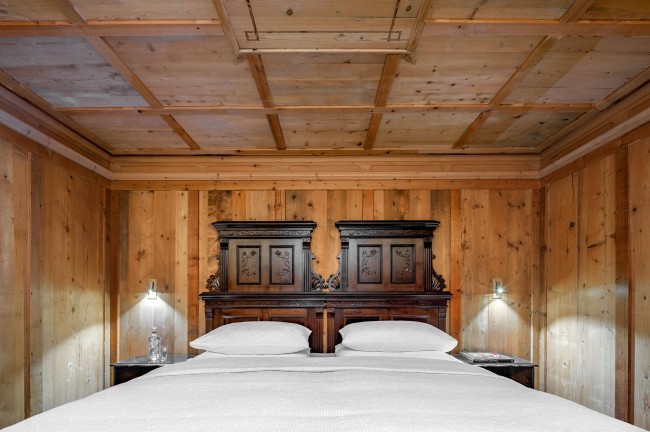 Interior guest room at Hotel La Perla, Corvara, Italy